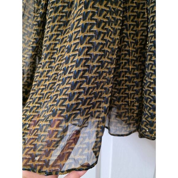 Zadig&Voltaire Tan Patterned Shirt M - Picture 11 of 12